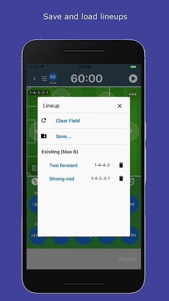 SubTime: playing time and sub tracking for coaches