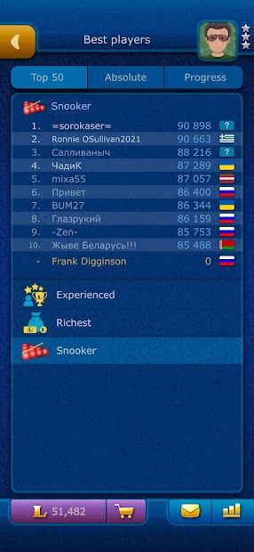 Snooker LiveGames online