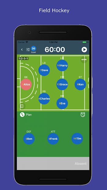 SubTime: playing time and sub tracking for coaches