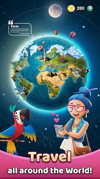 Travel Crush - Match 3 Game