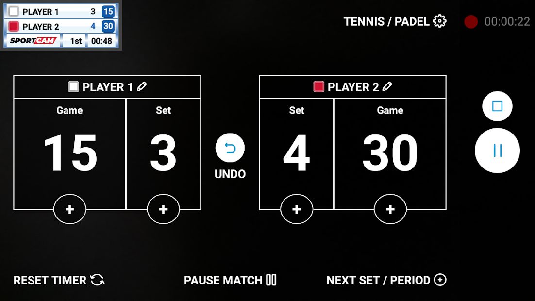 SportCam - Live Stream Your Match with Scoreboard
