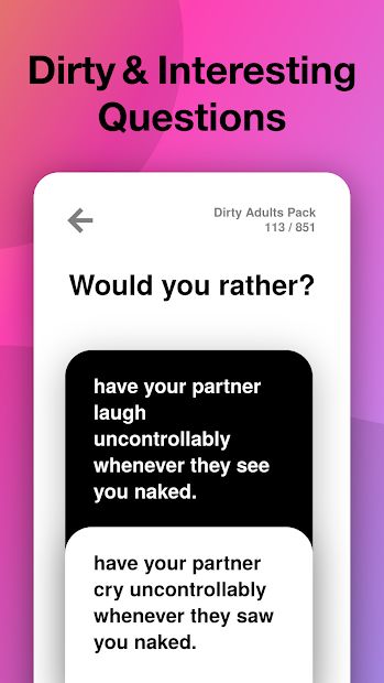 Would you Rather? Dirty Adult