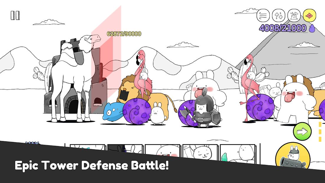 Battle! Bunny : Cartoon Tower Defense