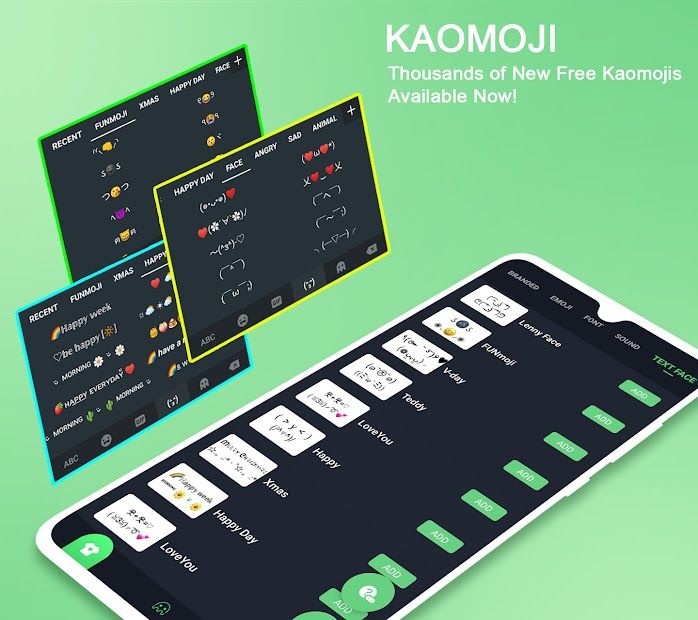 Emoji keyboard - Themes, Fonts