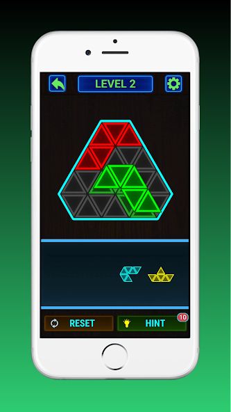 Glow Block Triangle Puzzle