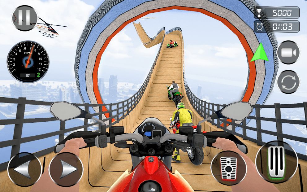 Mega Ramp Bike Stunt Games 3D