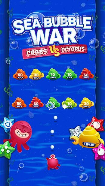 Sea Bubble War - Crabs VS Octopus