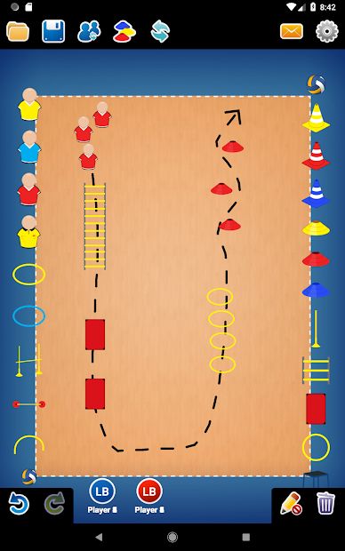 Coach Tactic Board: Volley