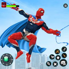 Flying Hero Rescue Robot Games