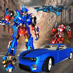 Robot Formula Car Transform: Drone Shooting War