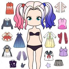 Vlinder Doll: Dress up games