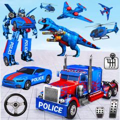 Police Truck Robot Game – Dino