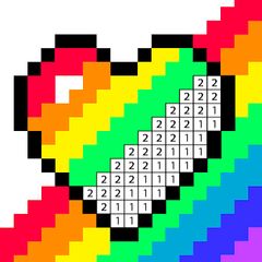 Color By Number: Pixel Art Paint By Number Book
