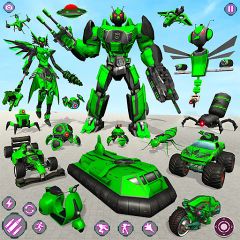 Dragon Fly Robot Car Game 3d