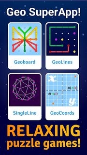 GeoBoard relaxing puzzle game drawing lines shapes - Easy Search and ...