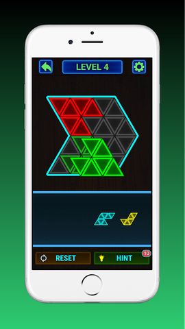 Glow Block Triangle Puzzle