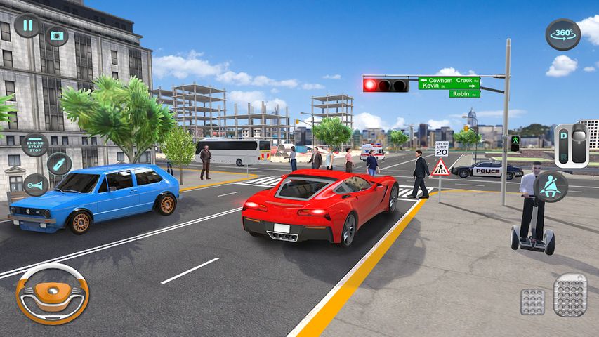 Modern Car Driving School Game