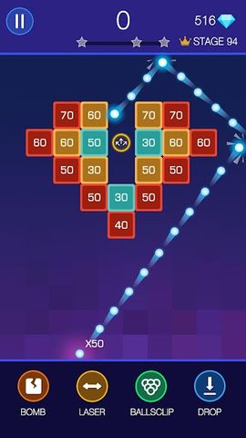 Bricks Breaker - Glow Balls