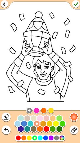 Football coloring book game