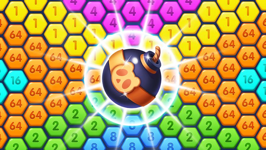 Merge Number - Hexa Puzzle