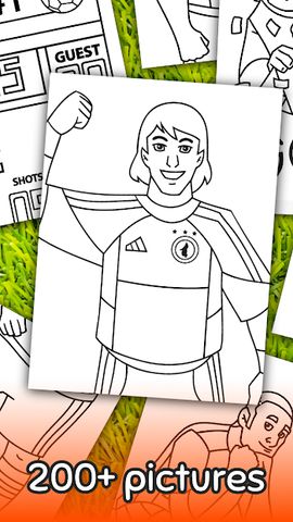 Football coloring book game
