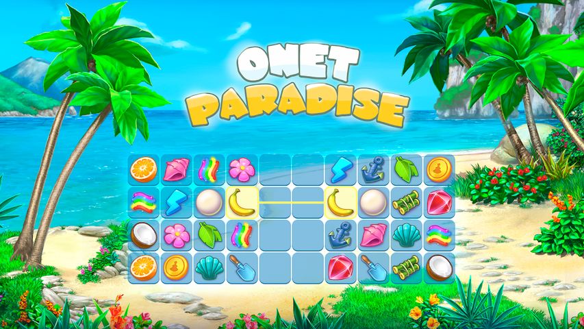 Onet Paradise: connect 2 tiles