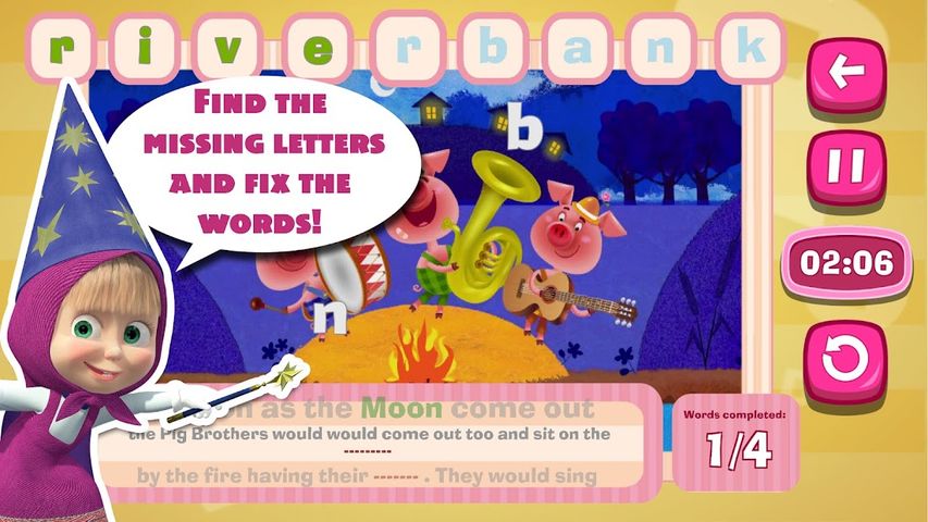 Masha and the Bear: Word Game