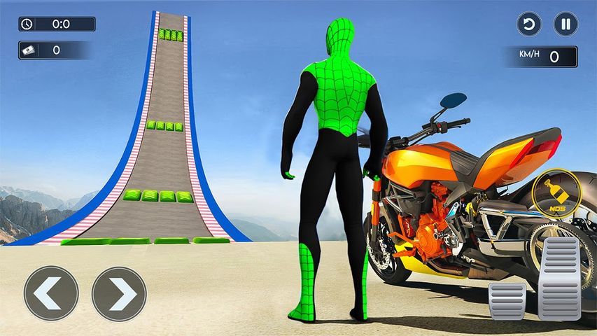 Superhero Bike Stunt 3D Games