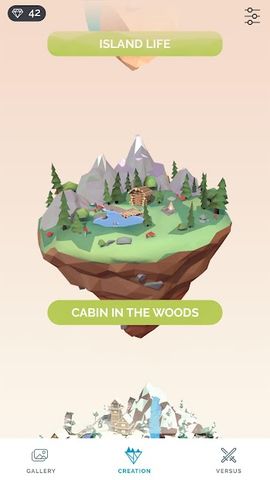Poly Island: create, color, re