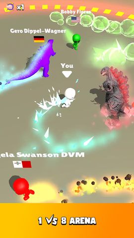 Rainbow Run - Blue Monster