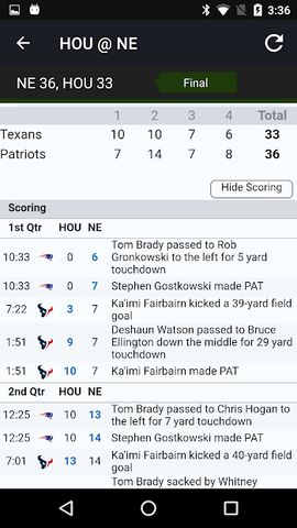 Live Scores & Odds