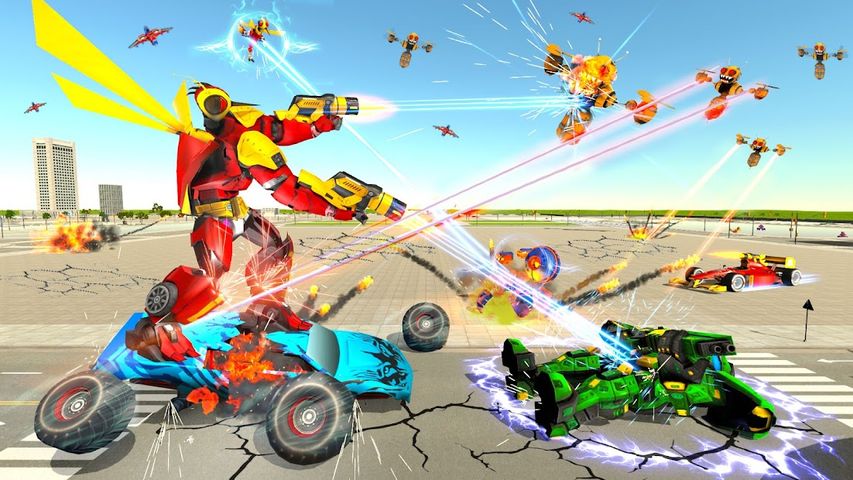 Dragon Fly Robot Car Game 3d