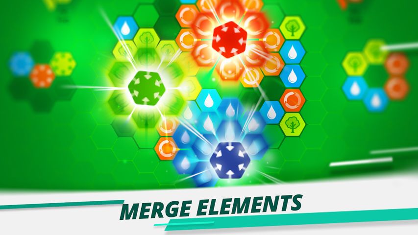 Hexme - Merge three hexagons