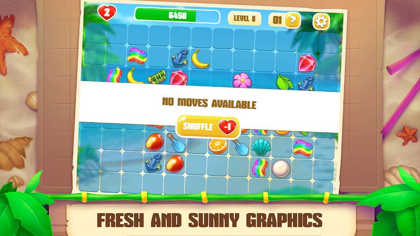 Onet Paradise: connect 2 tiles