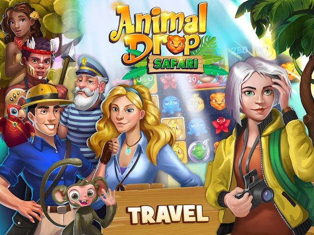 Animal Drop Safari - Match 3