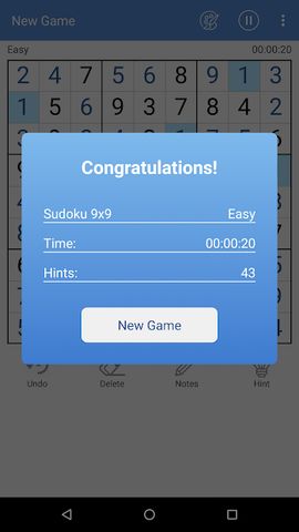 Daily Sudoku free puzzle
