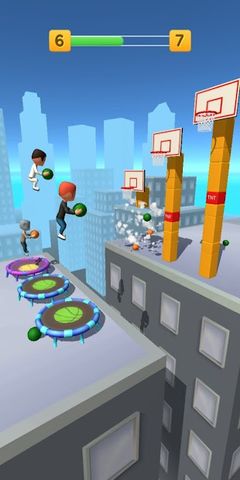 Jump Up 3D: Jump Dunk - Trampoline Basketball game