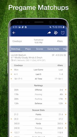 Scores App: Football Live Plays, Stats 2021 Season