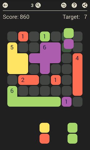 D7: pack the colored Dominoes per 7. Free game.