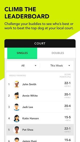 Zepp Tennis - Scoring, Sweet S