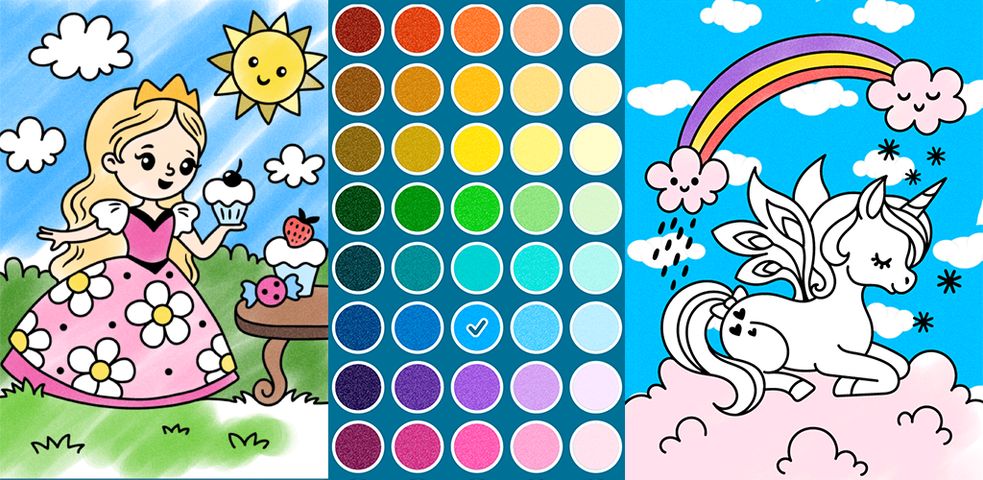 Princess coloring book pages