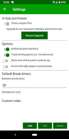 Tennis Umpire App