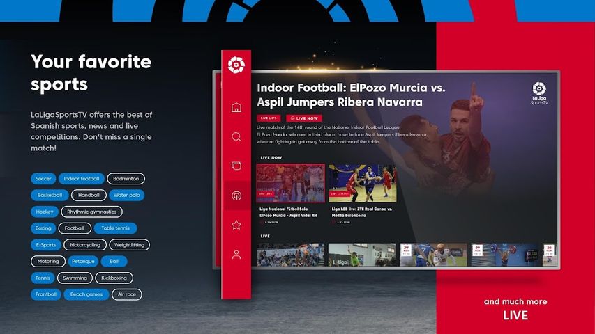 LaLiga Sports TV - Live sports in Smart TV