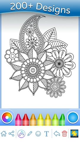 Flowers Mandala coloring book