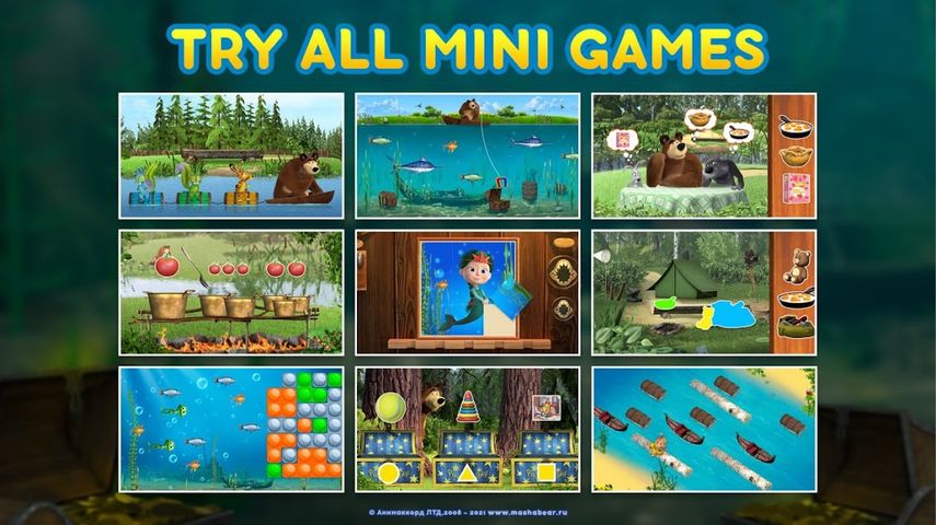 Masha and the Bear: Water game