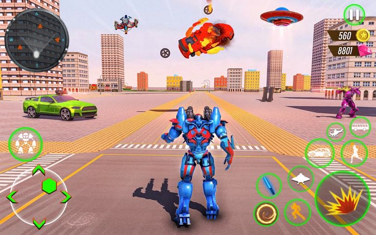Bus Robot Car War - Robot Game