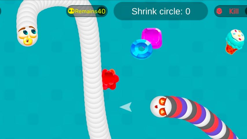 Worms Dash.io - snake zone
