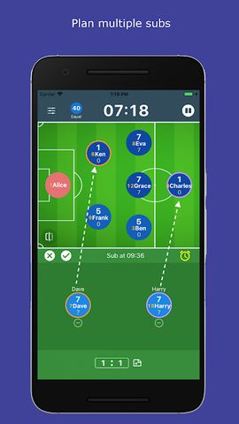 SubTime: playing time and sub tracking for coaches