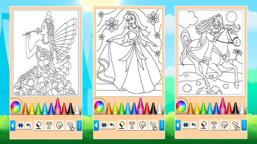 Princess Coloring Game