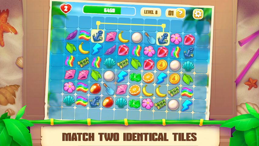 Onet Paradise: connect 2 tiles